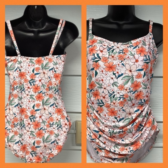 Floral one piece swimsuit 2 - Picture 3 of 5